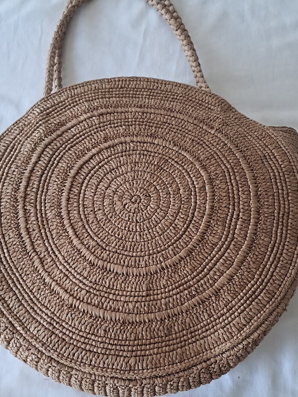 Sezane June Basket Bag. Natural Broderies Fleurs Muti/Raffia Embroidered Flowers - Picture 4 of 11